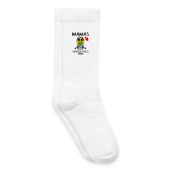 Baby 2023 - Geburt Schwanger 2023 - Baby Junge - Kinder Tennissocken - Weiß - Rechts