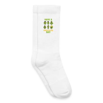 Passez une journée de corntastic - Chaussettes de tennis bio enfant - blanc - Droite