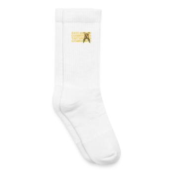 Passez une journée de corntastic - Chaussettes de tennis bio enfant - blanc - Droite