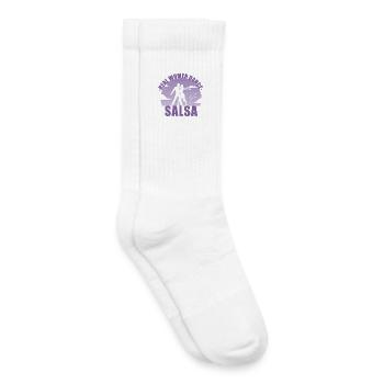 Real Women dance Salsa! Dancer Gift - Kids Tennis Socks - white - Right