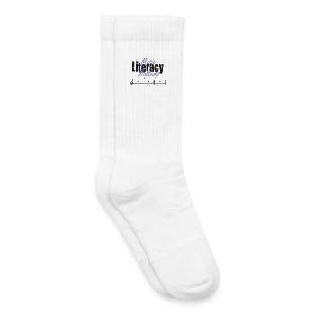 Music Literacy Matters - Kinder Tennissocken - Weiß - Rechts