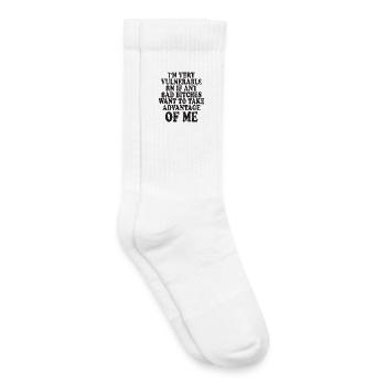 Je suis une infirmière autorisée très vulnérable - Chaussettes de tennis bio enfant - blanc - Droite