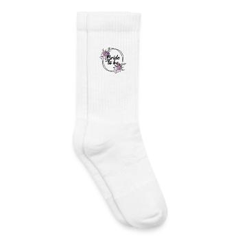 Bride Hen Party - Bride JGA - Chaussettes de tennis bio enfant - blanc - Droite