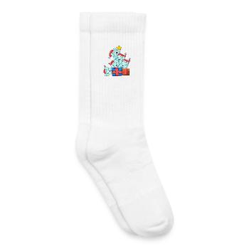 Arbre de Noël Lapin - Chaussettes de tennis bio enfant - blanc - Droite