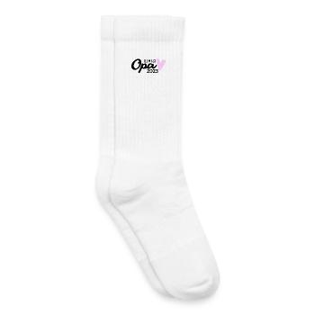 Opa 2023 - Opa werden - Bald Opa - Kinder Tennissocken - Weiß - Rechts