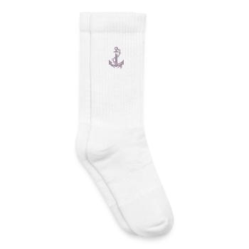 Anker Segeln Segelbootfahrer Segler Design - Kinder Tennissocken - Weiß - Rechts