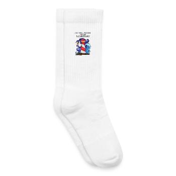 Nordsee Plattdeutsch Spruch Moin - Kinder Tennissocken - Weiß - Rechts