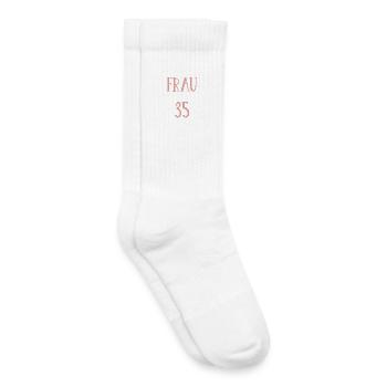 35.Geburtstag Frau Mutter Freundin 35 Jahre - Kinder Tennissocken - Weiß - Rechts