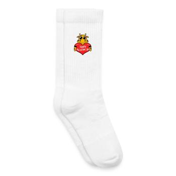 Valentinstag Herz Giraffe - Kinder Tennissocken - Weiß - Rechts