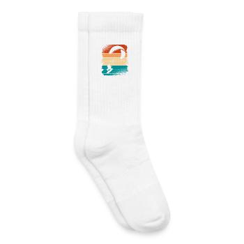 Kitesurfer Kiteboard Kitesurfing - Kids Tennis Socks - white - Right