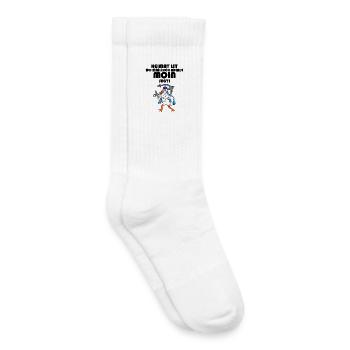 Nordsee Plattdeutsch Spruch Moin Möwe - Kinder Tennissocken - Weiß - Rechts