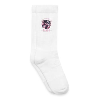 I Freaking Love Panda – Cute Panda Hearts - Kids Tennis Socks - white - Right