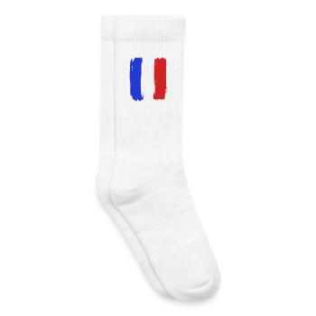 Flag France Tricolore - Kids Tennis Socks - white - Right