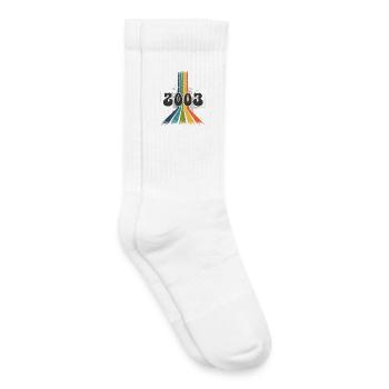 2003 Vintage Birthday Groovy Vintage Retro - Kids Tennis Socks - white - Right