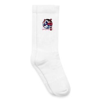 die große Welle vor kanagawa retro wave - Kinder Tennissocken - Weiß - Rechts