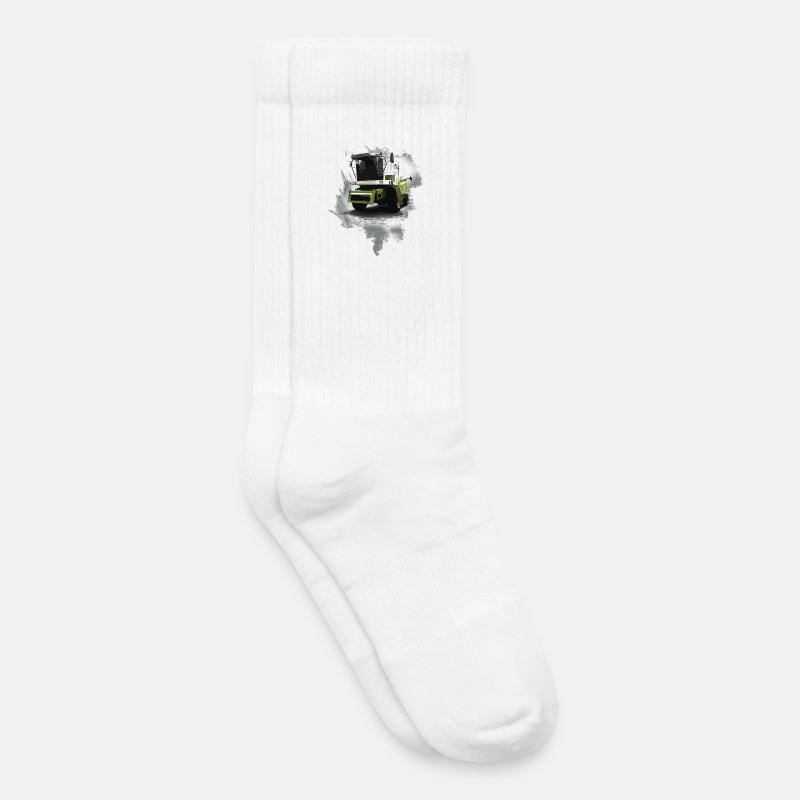 Mähdrescher - Kinder Tennissocken - Weiß