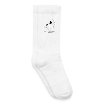 Soyez averti - Chaussettes de tennis bio enfant - blanc - Droite