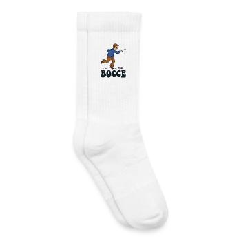 Bocce Spruch Bocce Ball mit Jack Bocci Game Bocce - Kinder Tennissocken - Weiß - Rechts