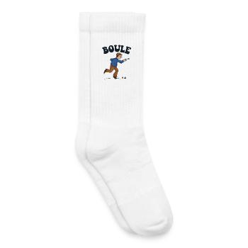 Boules boules boules pour boule pétanque boule - Chaussettes de tennis bio enfant - blanc - Droite