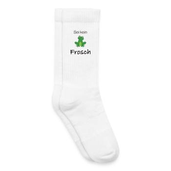 Sei kein Frosch - Kinder Tennissocken - Weiß - Rechts