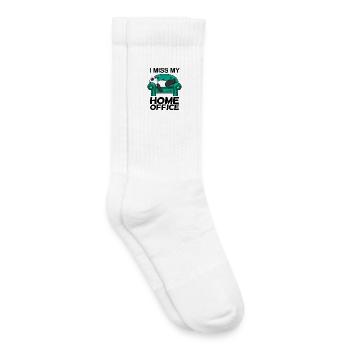 Home Office Miss Humor Funny - Kids Tennis Socks - white - Right