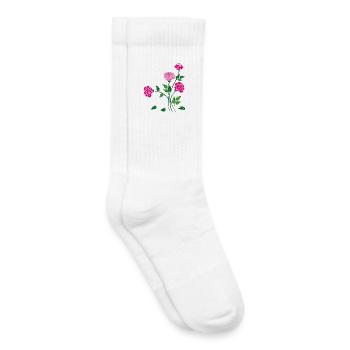 Rosen, Blumen, Garten - Kinder Tennissocken - Weiß - Rechts