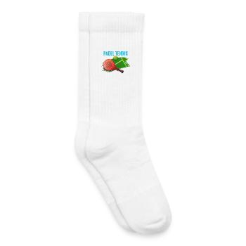 Padel Ich spiele lieber Padel-Tennis - Kinder Tennissocken - Weiß - Rechts
