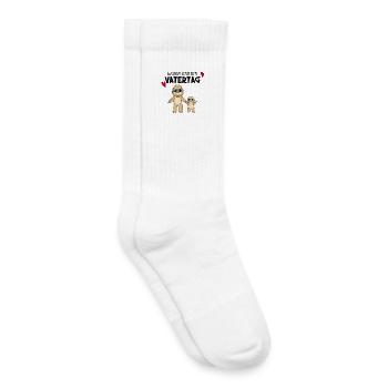 Vatertag - erster Vatertag Geschenk - Kinder Tennissocken - Weiß - Rechts