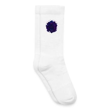 Neon Rosen Schädel EDM - Kinder Tennissocken - Weiß - Rechts