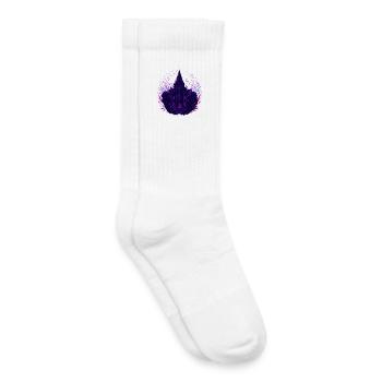 Nuits mystiques au néon pourpre - Chaussettes de tennis bio enfant - blanc - Droite