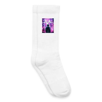 It's All In Your Head Vaporwave Aesthetic Glitch - Kinder Tennissocken - Weiß - Rechts