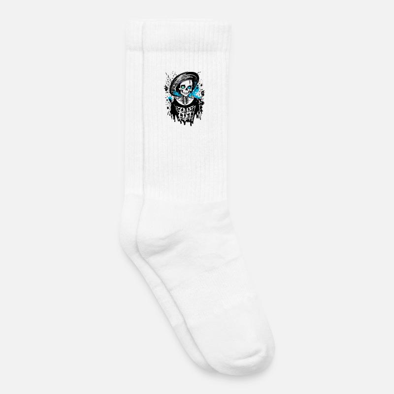 Lady Bones - Kinder Tennissocken - Weiß