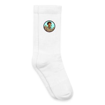 Afro Schwarz Kind Junge Mädchen Empowerment Mädche - Kinder Tennissocken - Weiß - Rechts