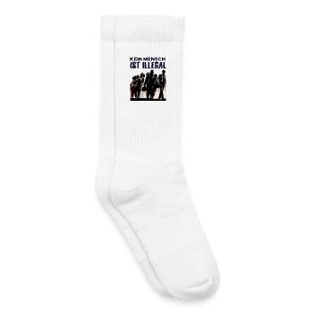 Kein Mensch ist illegal Demokratie Europa - Kinder Tennissocken - Weiß - Rechts