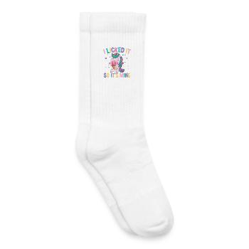 I licked it so it s mine - Kinder Tennissocken - Weiß - Rechts