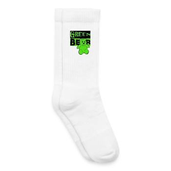 Green Bear - Chaussettes de tennis bio enfant - blanc - Droite