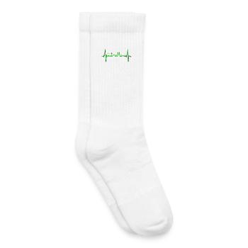 Brême Skyline Brême Heartbeat Fan Heart Love - Chaussettes de tennis bio enfant - blanc - Droite