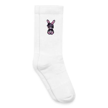 Goth Bunny Kawaii Hase Cute Goth Girl Gothik - Kinder Tennissocken - Weiß - Rechts