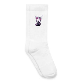 Goth Bunny Gothik Outfit Cute Grunge Kawaii Hase - Kinder Tennissocken - Weiß - Rechts