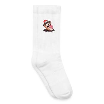 Meerkat Christmas - Kids Tennis Socks - white - Right