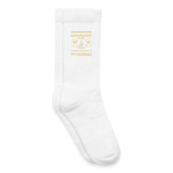 Merry Dogmas Dog Lover Christmas Mood - Kids Tennis Socks - white - Right