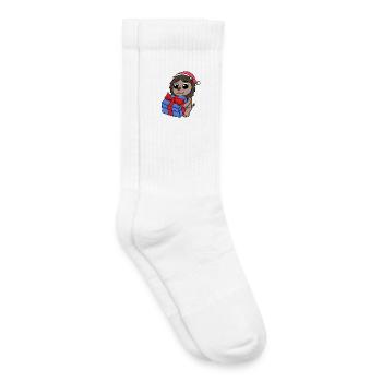 Leo Christmas - Kids Tennis Socks - white - Right