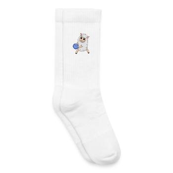 Volleyball Schaf - Kinder Tennissocken - Weiß - Rechts