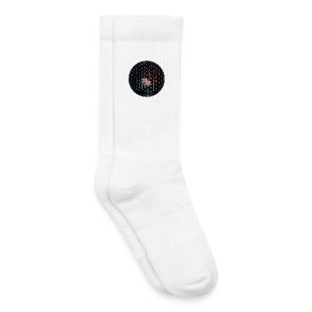 Rainbow Flower of Life Design - Kids Tennis Socks - white - Right