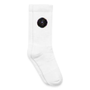Flower of Life Cosmos Circle - Kids Tennis Socks - white - Right
