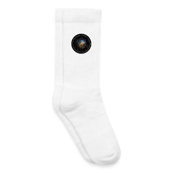 Blume des Lebens Regenbogen - Kinder Tennissocken - Weiß - Rechts