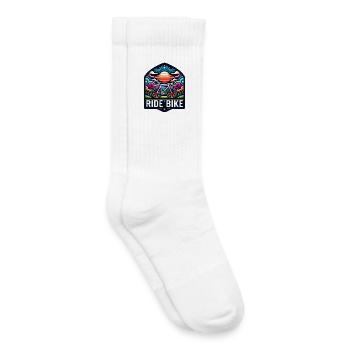 Ride Bike - for real cyclists. - Kids Tennis Socks - white - Right