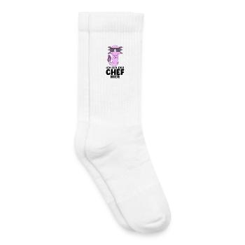 Chef Spruch mit Axolotl Motiv - Kinder Tennissocken - Weiß - Rechts