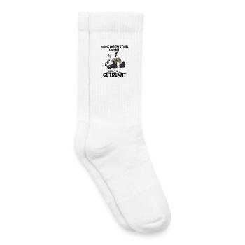 Motivation Spruch lustig - Kinder Tennissocken - Weiß - Rechts
