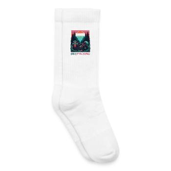 Sunset Bikepacking Forest - Kinder Tennissocken - Weiß - Rechts
